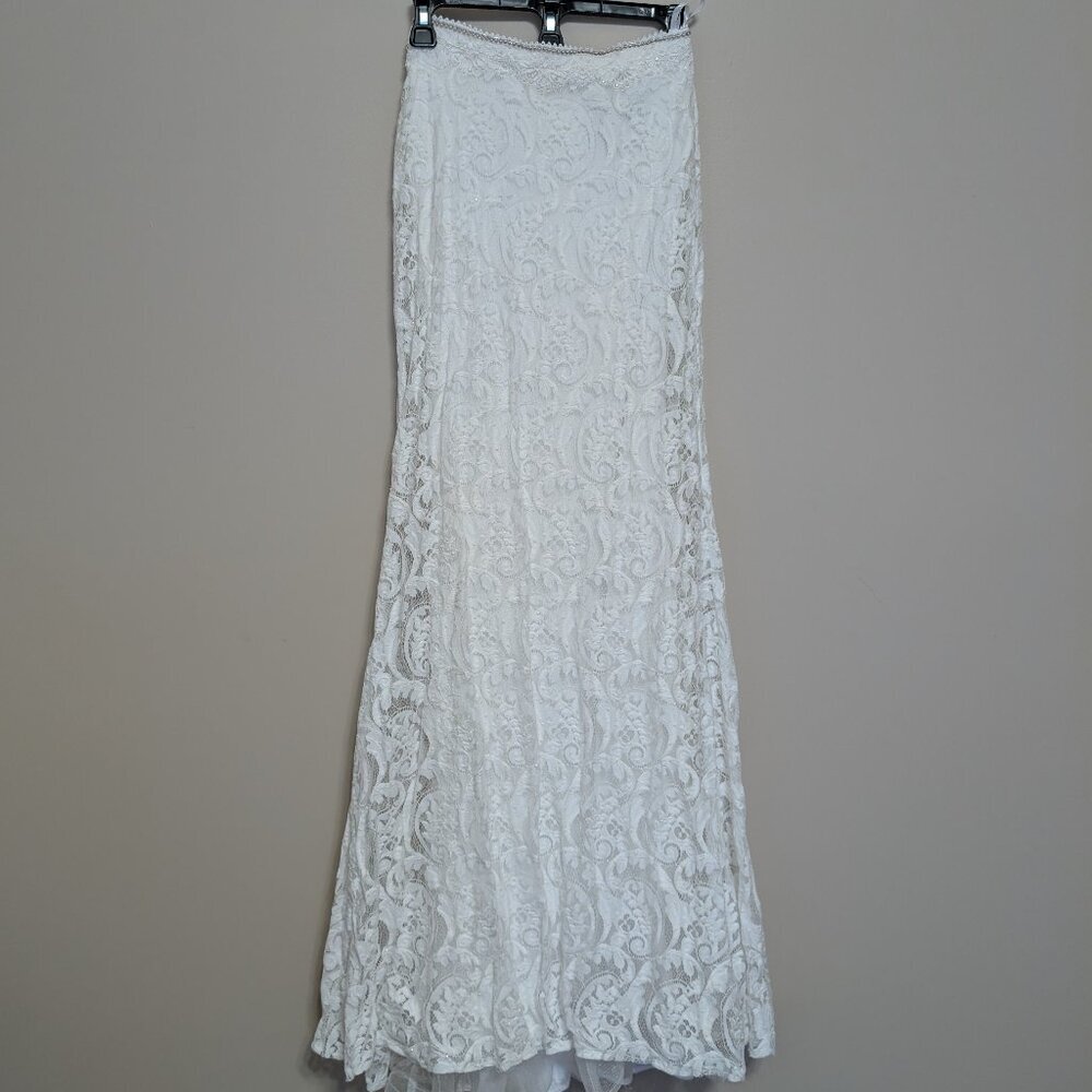 Clarisse lace wedding skirt 0 triple lined